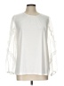 Kasper White Long Sleeve Blouse Size L - photo 1