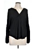 Left Coast by Dolan 100% Polyester Black Long Sleeve Blouse Size L - photo 1