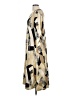 MULTIPLES Print Gold Casual Dress Size L - photo 5