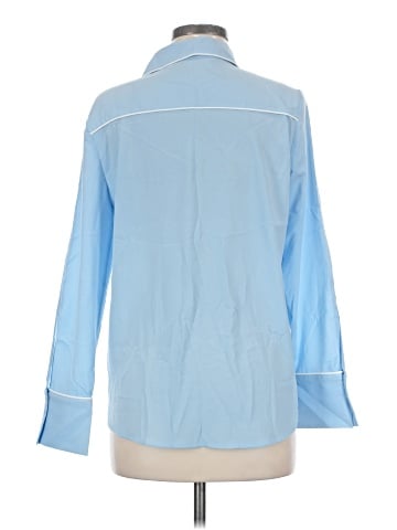 Zara Basic Long Sleeve Button-Down Shirt (view 2)