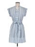 Monteau Stripes Blue Casual Dress Size M - photo 1