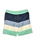 Hanna Andersson 100% Polyester Color Block Blue Board Shorts Size 6 - 7 - photo 2