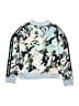 Adidas 100% Polyester Print Blue Track Jacket Size 14 - photo 2