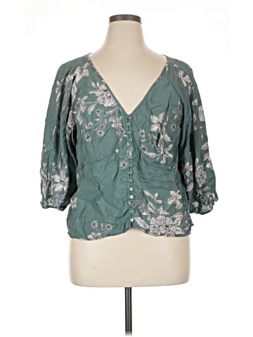 Torrid 3/4 Sleeve Blouse (view 1)