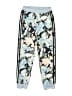 Adidas 100% Polyester Print Blue Track Pants Size 14 - photo 1