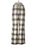 Free People 100% Cotton Plaid Ivory Casual Pants Size 10 - photo 1