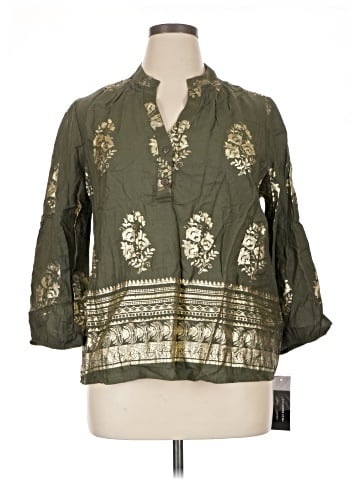 Unique Spectrum 3/4 Sleeve Blouse (view 1)
