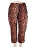 Natori 100% Polyester Animal Print Brown Casual Pants Size 2X - photo 1