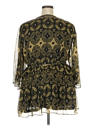 American Glamour by Badgley Mischka Long Sleeve Blouse (view 2)