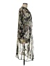 Topshop Floral Gray Kimono Size 8 - photo 4