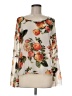 rue21 100% Polyester Floral Ivory 3/4 Sleeve Blouse Size M - photo 1