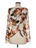 rue21 100% Polyester Floral Ivory 3/4 Sleeve Blouse Size M - photo 2