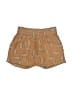 Open Edit 100% Cotton Print Brown Shorts 6-9 MO / 9 MO - photo 1