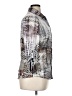 David Cline Animal Print Silver 3/4 Sleeve Blouse Size XL - photo 4
