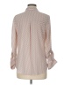 Candie's 100% Polyester Polka Dots Tan Long Sleeve Blouse Size M - photo 2