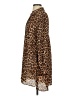 Zara Basic Animal Print Brown Long Sleeve Blouse Size S - photo 5
