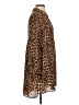 Zara Basic Animal Print Brown Long Sleeve Blouse Size S - photo 4