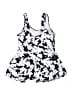 Unbranded Print Gray White One Piece Swimsuit Size XL - photo 2