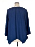 Faded Glory Blue 3/4 Sleeve Top Size 1X - photo 2
