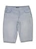 Nine West Solid Blue Denim Shorts Size 12 - photo 1