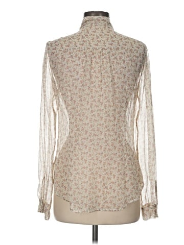 Paige Long Sleeve Silk Top (view 2)