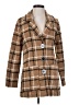 Assorted Brands Plaid Brown Tan Coat Size XS (estimated) - photo 1