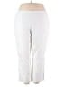 Just My Size Solid White Casual Pants Size 4X (petite) - photo 1