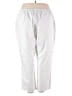 Just My Size Solid White Casual Pants Size 4X (petite) - photo 2