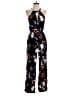Astr 100% Rayon Floral Blue Jumpsuit Size S (estimated) - photo 1