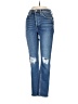 RE/DONE Hearts Blue Jeans Size 26 waist - photo 1