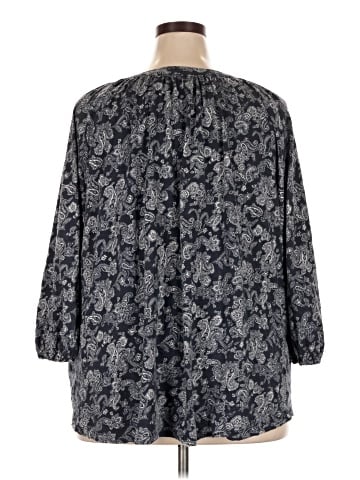 Chaps 3/4 Sleeve Blouse (view 2)