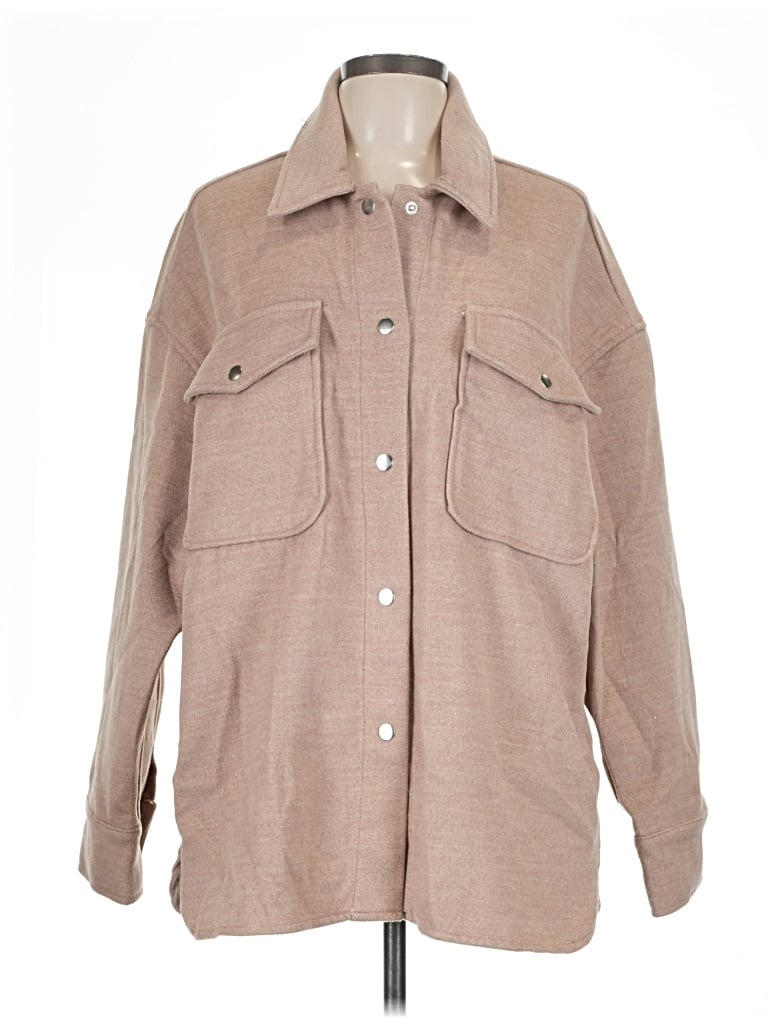 Pre-owned Dear John Coat In Tan
