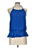 ModCloth Blue Sleeveless Blouse Size L - photo 1