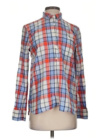 J.Crew Factory Store Long Sleeve Button-Down Shirt (view 1)