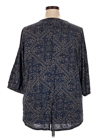 Lucky Brand 3/4 Sleeve Blouse (view 2)