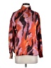 Bailey 44 100% Polyester Animal Print Orange Red Long Sleeve Blouse Size S - photo 1