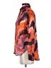 Bailey 44 100% Polyester Animal Print Orange Red Long Sleeve Blouse Size S - photo 5