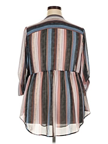 Torrid 3/4 Sleeve Button-Down Shirt (view 2)
