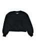 Zara Solid Black Sweatshirt Size 9 - 10 - photo 1
