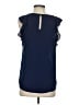 Express Outlet 100% Polyester Blue Sleeveless Blouse Size S - photo 2