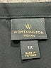 Worthington 100% Polyester Black 3/4 Sleeve Blouse Size 1X - photo 7