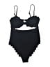 Unbranded Hearts Black Swimsuit Top Size L (estimated) - photo 1