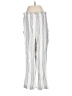 Free People 100% Cotton Stripes Silver Overalls Size M - photo 2