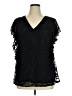 Alfani Black Short Sleeve Blouse Size XL - photo 1