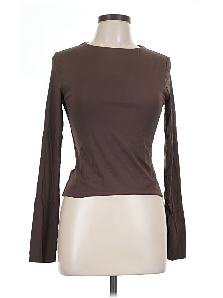 Pre-owned Salty Long Sleeve T-shirt In Brown