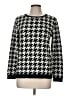 Mango Houndstooth Black Pullover Sweater Size M - photo 1