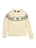 Crewcuts Hearts Ivory Pullover Sweater Size 12 - 14 - photo 1