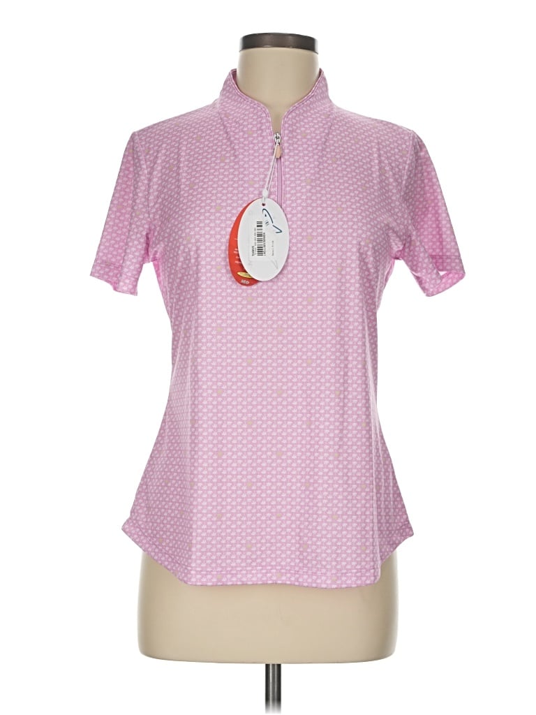 Greg Norman Short Sleeve Polo Shirt In Pink