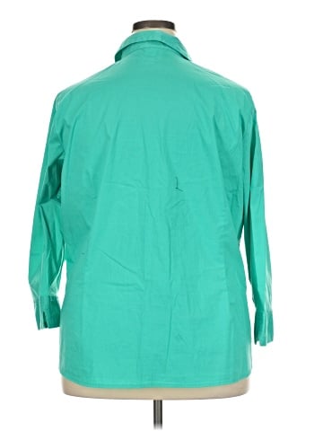 Riders by Lee 3/4 Sleeve Button-Down Shirt (view 2)