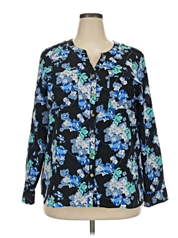 Croft & Barrow Long Sleeve Blouse (view 1)